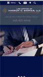 Mobile Screenshot of hbarneslaw.com