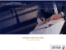 Tablet Screenshot of hbarneslaw.com